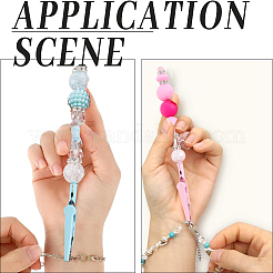 5Pcs 5 Colors Iron Bracelet Tool Jewelry Helper Alligator Clip&nbsp;AJEW-SC0003-24