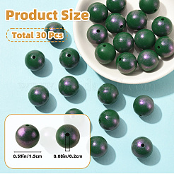 30Pcs Round Silicone Beads&nbsp;SIL-SZ0004-23F