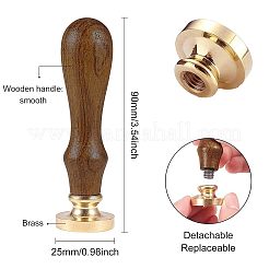 DIY Wood Wax Seal Stamp&nbsp;AJEW-WH0131-134