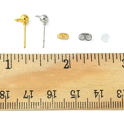 40Pcs 2 Color Iron Ball Stud Earring Post&nbsp;IFIN-FS0001-25