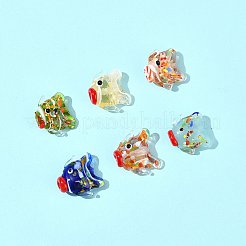 6Pcs 6 Colors Handmade Lampwork Beads&nbsp;LAMP-FS0001-56