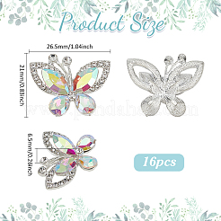 16Pcs Alloy Cabochons&nbsp;FIND-FG0005-01