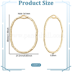 100Pcs Alloy Open Back Bezel Pendants&nbsp;FIND-OC0013-30