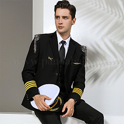 4Pcs 2 Styles Iron Fashion Tassel Epaulette&nbsp;FIND-FH0008-09