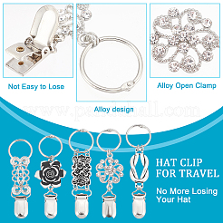 5Pcs 5 Styles Iron Retro Hat Clips&nbsp;FIND-PH0005-79