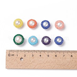 Polymer Clay Rhinestone Beads&nbsp;RB-S055-40