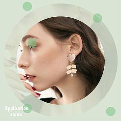 16Pcs Brass Stud Earring Findings&nbsp;KK-DC0001-30