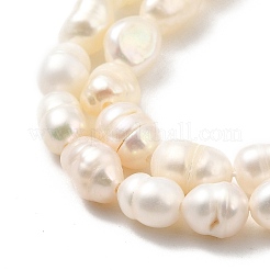 天然養殖淡水パールビーズ連売り  ライス  グレードA  古いレース  4~5mm  穴：0.6mm  約51~53個/連  14.17''~14.57''（36~37センチメートル）&nbsp;PEAR-I007-01P-03A
