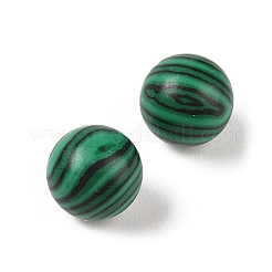 Synthetic Malachite No Hole Sphere Beads&nbsp;G-K353-04A-44