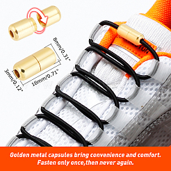 30 Sets Column Brass Capsule Lace Lock Buckles&nbsp;KK-PH0003-91G