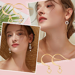 120Pcs Brass Earring Hooks&nbsp;KK-BBC0002-47