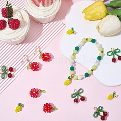 12Pcs 3 Styles Glass Seed Beaded Pendants&nbsp;GLAA-SC0003