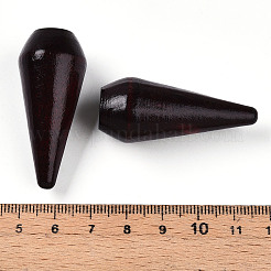 天然木ペンダント  染め  片穴  コーン  ココナッツブラウン  44.5~45x18~20mm  穴：1mm&nbsp;WOOD-N016-61