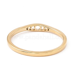 201 Stainless Steel Moon Phase Finger Ring for Women&nbsp;RJEW-A006-06G-1
