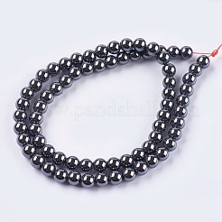 Non-Magnetic Synthetic Hematite Beads Strands&nbsp;G-H1623-6mm-1