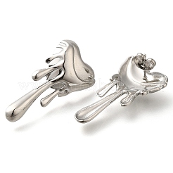 304 Stainless Steel Heart Stud Earrings&nbsp;EJEW-I312-12P