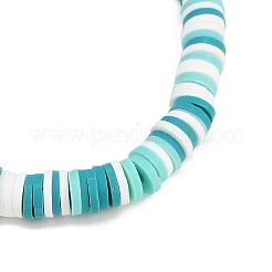 4Pcs 4 Colors Handmade Polymer Clay Heishi & Shell Pearl Beaded Stretch Bracelets for Women&nbsp;BJEW-JB12271