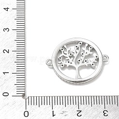 Brass Micro Pave Cubic Zirconia Links&nbsp;X-ZIRC-F048-58P