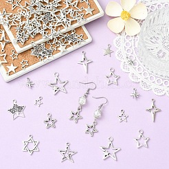 60Pcs 12 Styles Tibetan Style Zinc Alloy Pendants&nbsp;FIND-YW0012-32