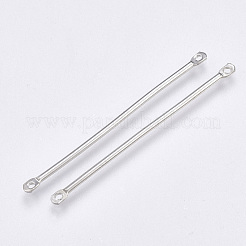 鉄棒リンクコネクター  ニッケルフリー  プラチナ  40x2x1.2mm  穴：1mm&nbsp;IFIN-T007-09P-NF