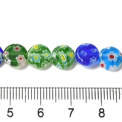 Handmade Millefiori Glass Heart Bead Strands&nbsp;LK-U001-02