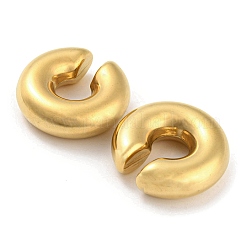 Ion Plating(IP) 304 Stainless Steel Cuff Earrings for Women&nbsp;EJEW-E288-06G