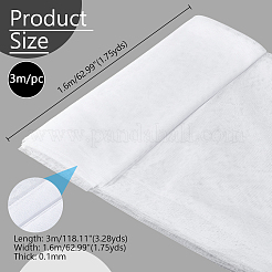 3mポリエステル六角形メッシュ生地  diyクラフトアクセサリー用  ホワイト  300x160x0.01cm&nbsp;DIY-WH0542-58B