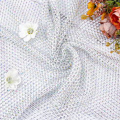 Gauze Elastic and Rhinestone for Garment Accessories&nbsp;FIND-WH0152-700B