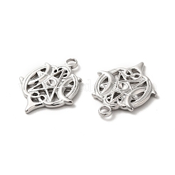 Non-Tarnish 304 Stainless Steel Pendant Rhinestone Settings&nbsp;STAS-H212-44P