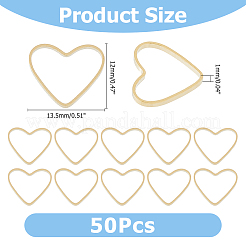 50Pcs Brass Linking Rings&nbsp;KK-HS0001-46A