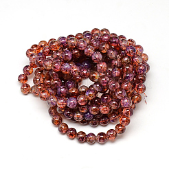 Baking Paint Glass Beads Strands&nbsp;DGLA-Q023-8mm-DB61