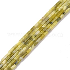 天然中国南部翡翠ビーズ連売り  コラム  4x2.5mm  穴：1mm  約87個/連  14.88~15.12インチ（37.8~38.4cm）&nbsp;G-M389-15