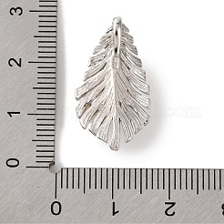 Rhodium Plated 925 Sterling Silver & Natural Shell Pendants&nbsp;STER-C009-12P