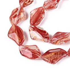 Handmade Lampwork Beads Strands&nbsp;LA-N046-02H