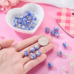 30Pcs Handmade Gold Sand Lampwork Beads&nbsp;LAMP-TA0002-37B