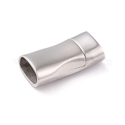 Tarnish Resistant Rectangle 304 Stainless Steel Magnetic Necklace Clasps&nbsp;STAS-O035-11B