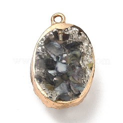 Resin Imitation Druzy Gemstone Pendants&nbsp;CRES-F022-01