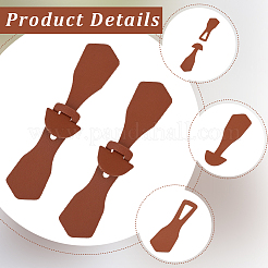 8Pcs 1-Hole PU Leather Buttons&nbsp;FIND-GF0008-82B