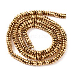 Electroplated Synthetic Non-magnetic Hematite Beads Strands&nbsp;X-G-H027-D01-01
