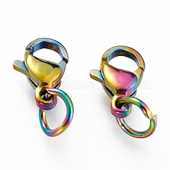 Ion Plating(IP) 304 Stainless Steel Lobster Claw Clasps&nbsp;LS-STAS-G240-01A-C
