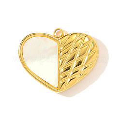 304 Stainless Steel Shell Pendants&nbsp;STAS-OY003-53G