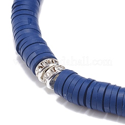 5Pcs 5 Colors Handmade Polymer Clay Heishi Surfer Stretch Bracelet Sets&nbsp;BJEW-JB08691