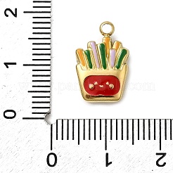 304ステンレススチールエナメルペンダント  食べ物のチャーム  イオンプレーティング（ip）  18KGP本金メッキ  チップ  15x10x3mm  穴：1.8mm&nbsp;STAS-I355-12G-06