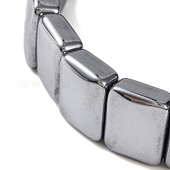 Rectangle Terahertz Stone Beaded Stretch Bracelets for Women Men&nbsp;BJEW-H590-05A