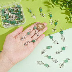 4Sets Leaf Tibetan Style Alloy Pendants&nbsp;FIND-UN0002-74