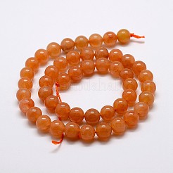 Natural Red Aventurine Bead Strands&nbsp;X-G-P257-03-6mm