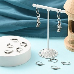 変色しにくい304ステンレススチール  フレンチフックピアスパーツ  カン付き  15x10x2mm  穴：1.5mm&nbsp;X-STAS-H010