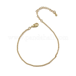 Brass Rolo Chain Bracelets for Women&nbsp;BJEW-G735-05G