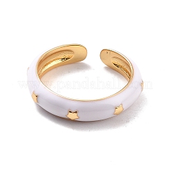 Brass with Enamel Rings&nbsp;RJEW-K236-01B