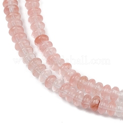 チェリークォーツガラスビーズ連売り  ロンデル  4.5x2mm  穴：0.8mm  約160~165個/連  15.35''（39センチメートル）&nbsp;G-U026-B01-4mm